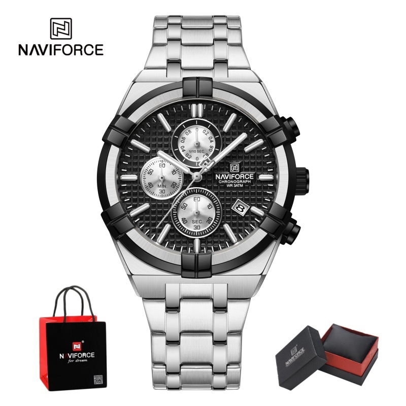 Watch Accessories - NAVIFORCE – męski zegarek kwarcowy z