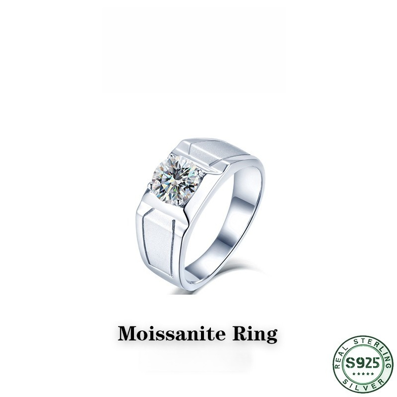 Popularny pierścionek ze srebr – Moissanite Engagement Ring 1 Carat recenzja i cena
