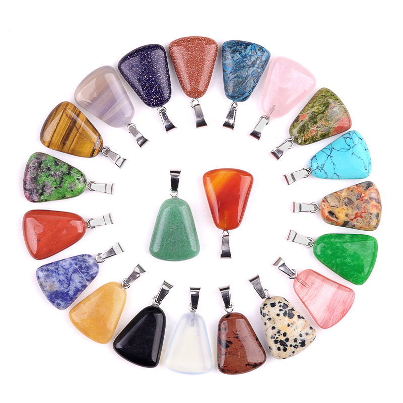 20 sztuk/worek Rzeźbiony Biały – Crystal Pendant Necklace Natural Stone recenzja i cena