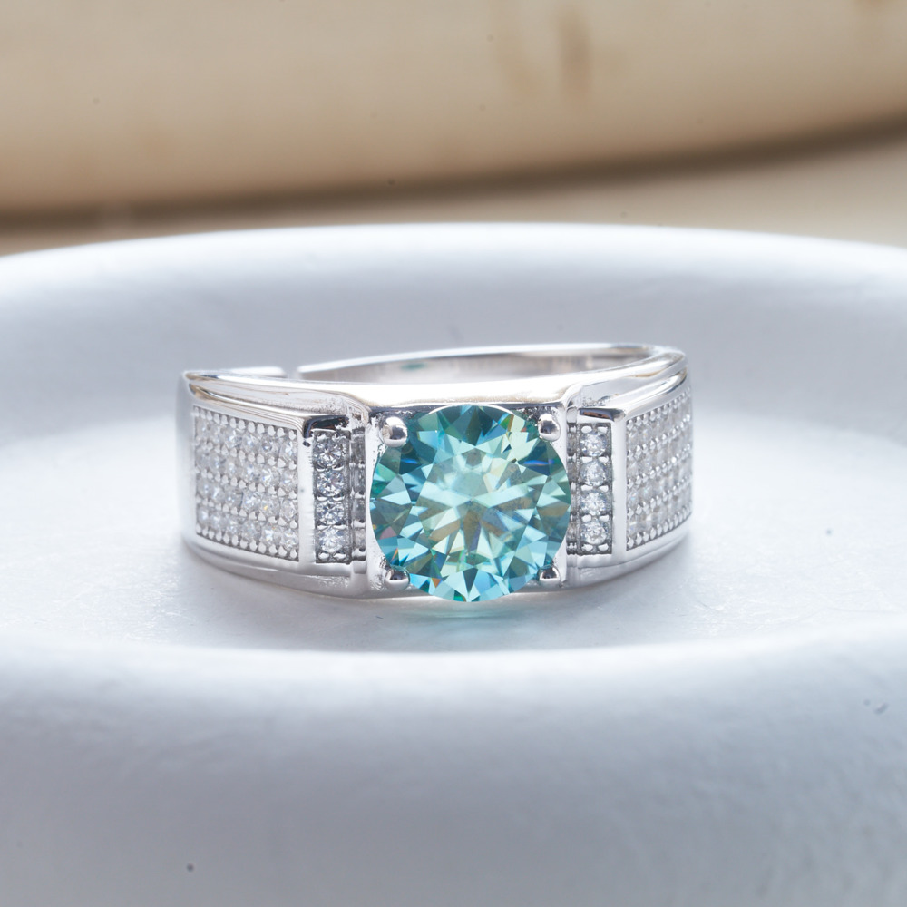1 karatowy naturalny niebieski – Moissanite Engagement Ring 1 Carat recenzja i cena
