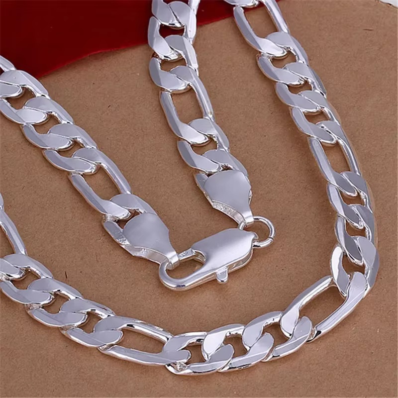 Męski naszyjnik ze srebra prób – Cuban Link Chain 12Mm recenzja i cena