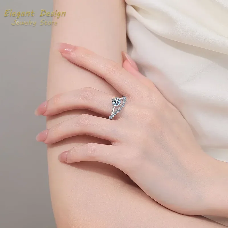 Pierścionek Ślubny z Diamentem – Moissanite Engagement Ring 1 Carat recenzja i cena