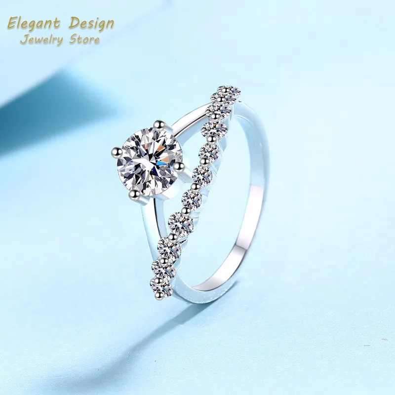 Pierścionek Ślubny z Diamentem – Moissanite Engagement Ring 1 Carat recenzja i cena