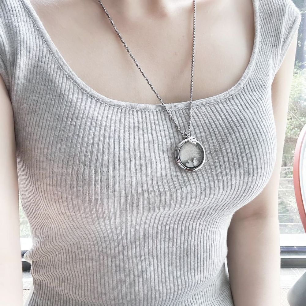 Naszyjnik ze stali nierdzewnej – Heart Locket Necklace Photo recenzja i cena