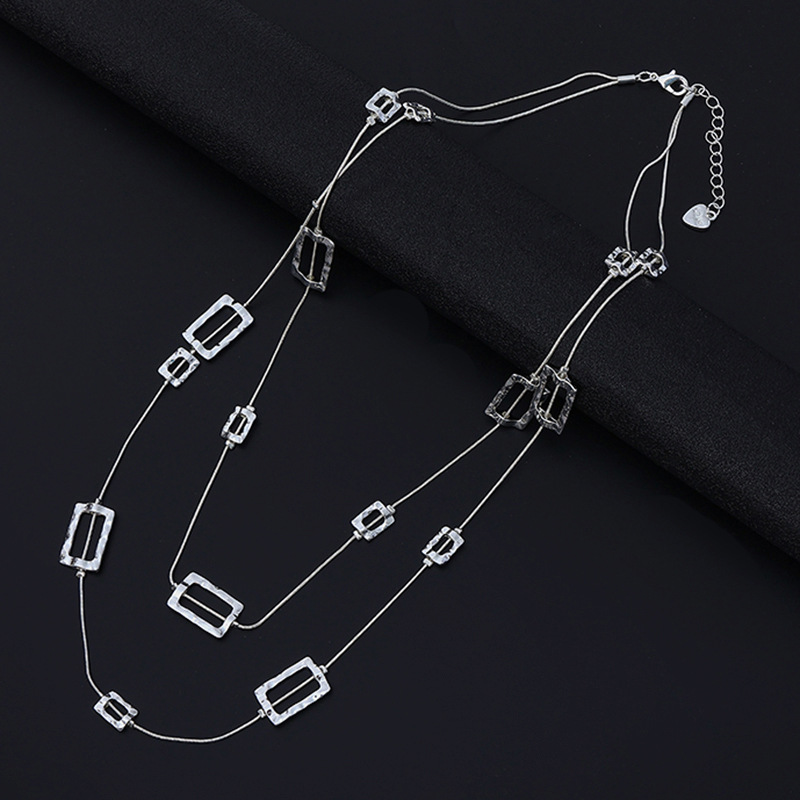 Wielowarstwowy, długi naszyjni – Layered Pendant Necklace Aesthetic recenzja i cena