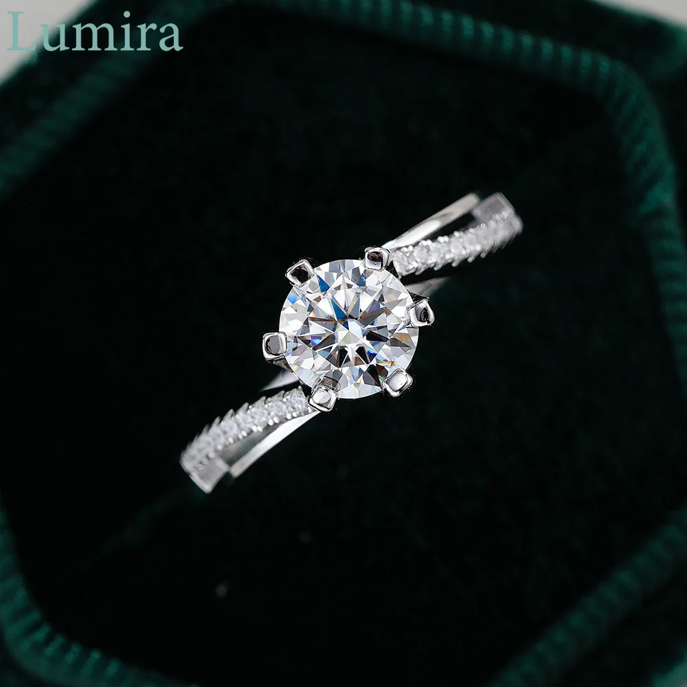 Pierścionek damski Lumira z mo – Moissanite Engagement Ring 1 Carat recenzja i cena
