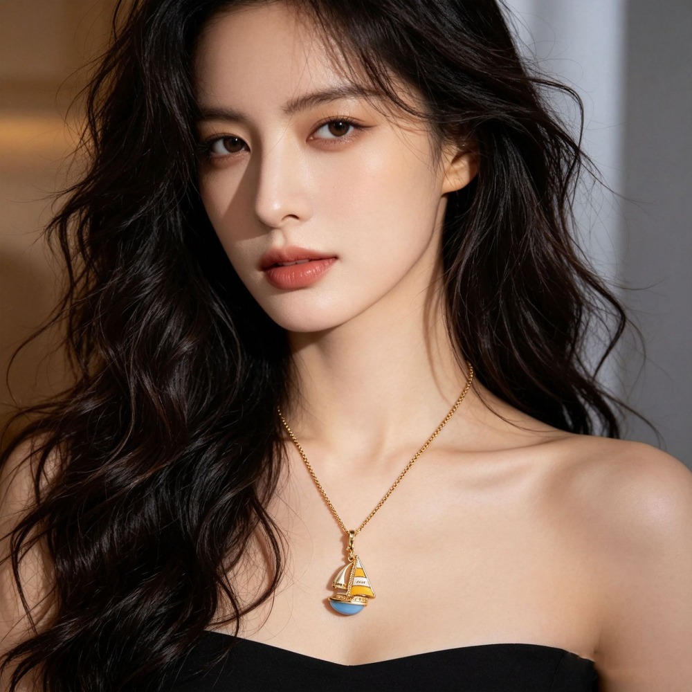 Elegancki naszyjnik z zawieszk – Initial Letter Necklace 18K Gold recenzja i cena