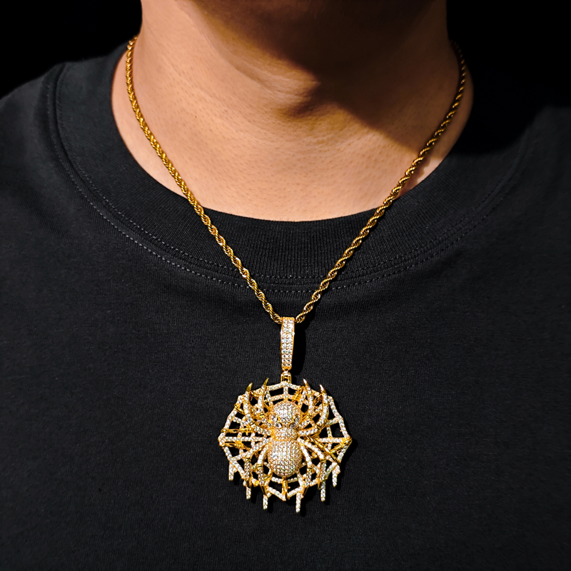 Wysokiej jakości wisiorek pają – 925 Sterling Silver Chain Necklace Men recenzja i cena