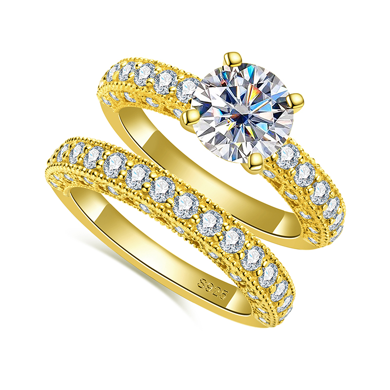 Zestaw pierścionków dla kobiet – Moissanite Engagement Ring 1 Carat recenzja i cena