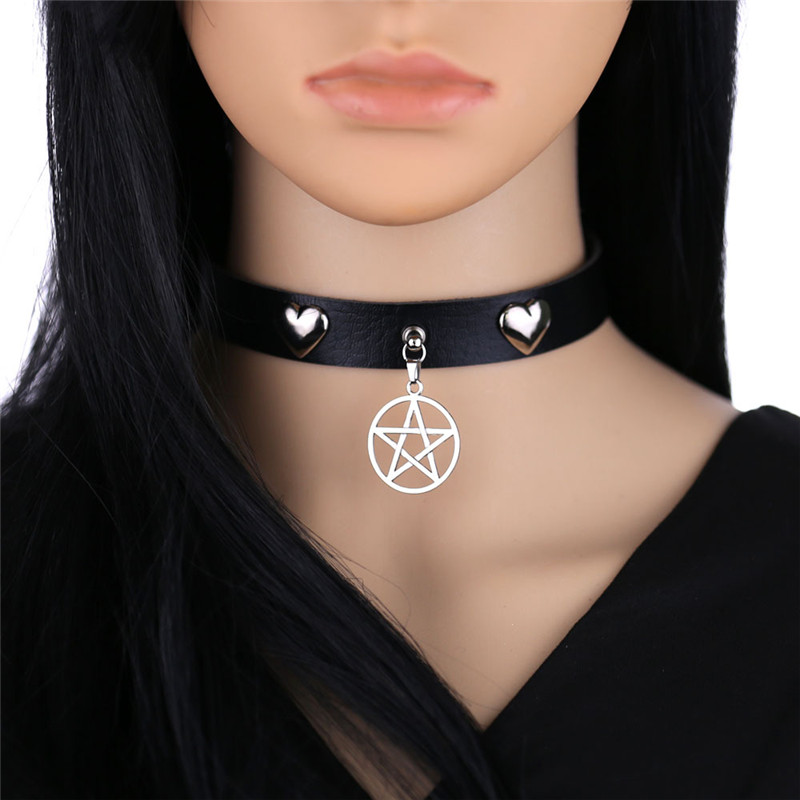 Punk Halloween Emo Cosplay Bla – Goth Punk Spike Choker recenzja i cena