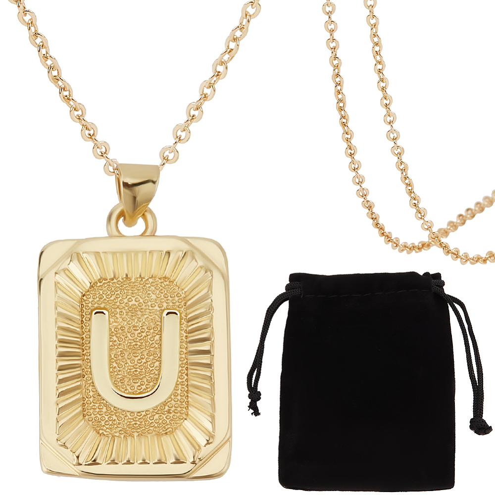 1 sztuka naszyjnika z inicjałe – Initial Letter Necklace 18K Gold recenzja i cena