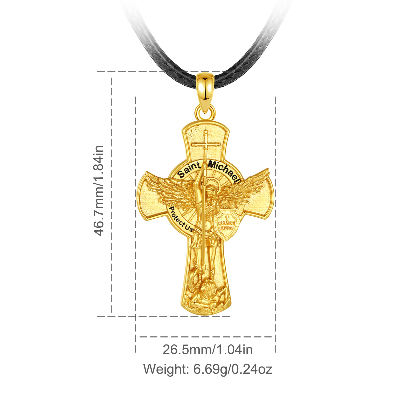 Naszyjnik Eudora Archanioł Mic – 925 Sterling Silver Chain Necklace Men recenzja i cena