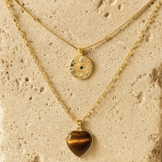 Wielowarstwowe naszyjniki z na – Layered Pendant Necklace Aesthetic recenzja i cena
