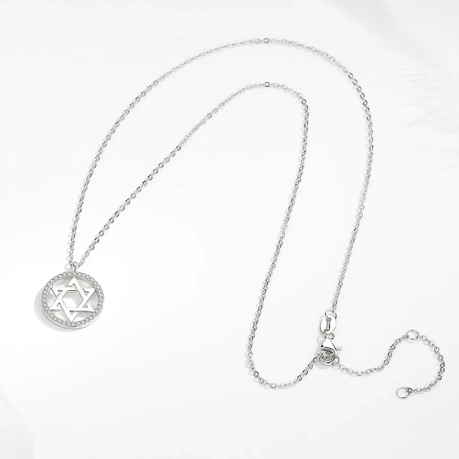 KALETINE żydowska Magen gwiazd – 925 Sterling Silver Chain Necklace Men recenzja i cena