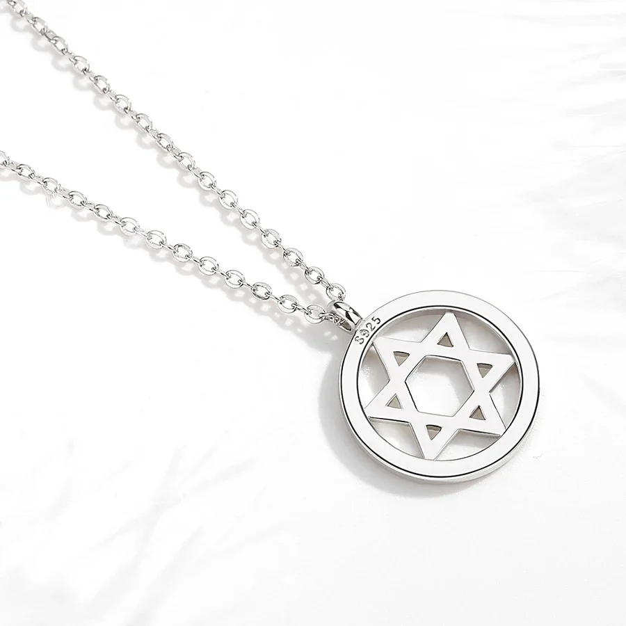 KALETINE żydowska Magen gwiazd – 925 Sterling Silver Chain Necklace Men recenzja i cena