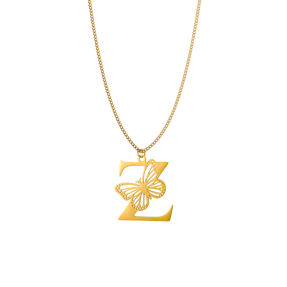 CARLIDANA Dainty 18K pozłacany – Initial Letter Necklace 18K Gold recenzja i cena