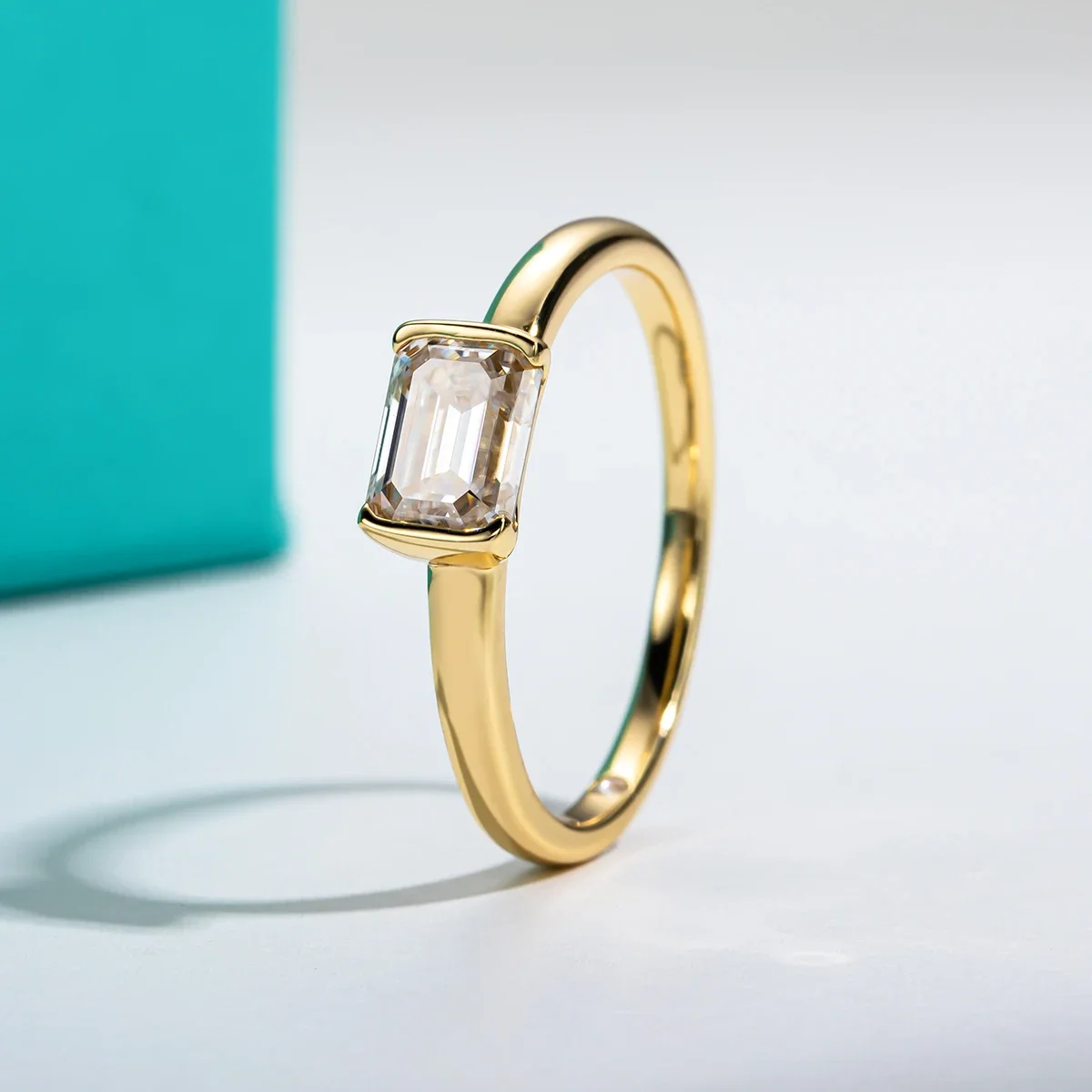 FCGJHW Pierścionek z moissanit – Moissanite Engagement Ring 1 Carat recenzja i cena