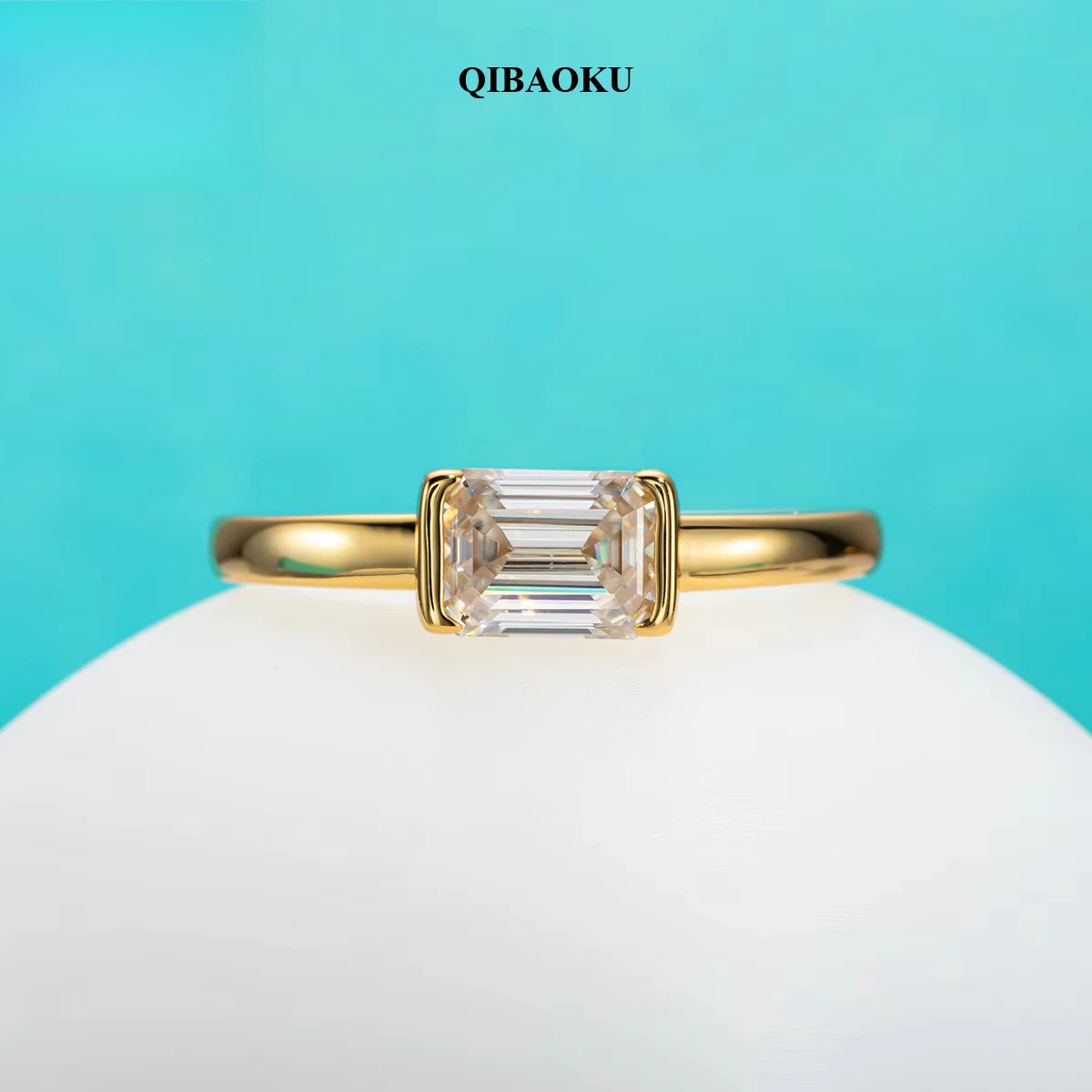 FCGJHW Pierścionek z moissanit – Moissanite Engagement Ring 1 Carat recenzja i cena